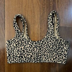 Arq Leopard Wide Strap Bra